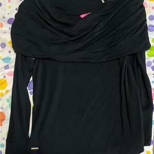 Lilly Pulitzer Black Off-the-Shoulder Sweater